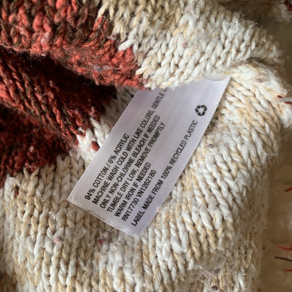 Mossimo Oversized Boho Cowl Neck Fringe Sweater - Picture 4 of 6